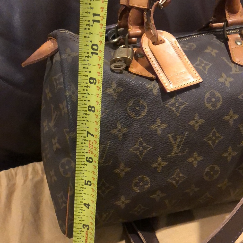 LOUIS VUITTON Monogram Speedy 30 Top Handle Boston Travel Day Bag 891FC - Picture 15 of 17